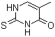结构式 CAS# 636-26-0, 4-羟基-2-巯基-5-甲基嘧啶