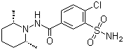 Clopamide molecular structure (CAS 636-54-4)