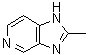 结构式 CAS# 63604-59-1, 2-甲基-1H-咪唑并[4,5-c]吡啶