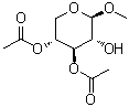 Methyl 3,4-di-O-acetyl-beta-D-xylopyranoside molecular structure (CAS 63629-70-9)