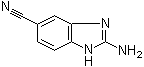 5-Cyano-2-aminobenzimidazole molecular structure (CAS 63655-40-3)