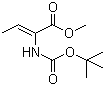 (2Z)-2-[[(1,1-Dimethylethoxy)carbonyl]amino]-2-butenoic acid methyl ester molecular structure (CAS 63658-16-2)