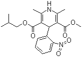 尼索地平分子结构 (CAS 63675-72-9)