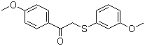 1-(4-Methoxyphenyl)-2-(3-methoxyphenylthio)ethanone molecular structure (CAS 63675-73-0)