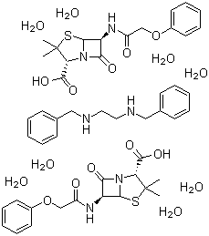 Penicillin V Benzathine molecular structure (CAS 63690-57-3)
