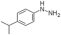 structure of CAS# 63693-65-2, (4-Isopropylphenyl)hydrazine;1-(4-Isopropylphenyl)hydrazine; [4-(Propan-2-yl)phenyl]hydrazine