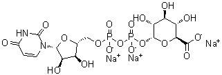 Trisodium UDP-glucuronic acid molecular structure (CAS 63700-19-6)