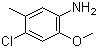 structure of CAS# 6376-14-3, 4-Chloro-2-methoxy-5-methylaniline;4-Chloro-5-methyl-o-anisidine
