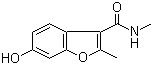 structure of CAS# 638217-08-0, 6-Hydroxy-N,2-dimethylbenzofuran-3-carboxamide;6-Hydroxy-N-methyl-2-methyl-1-benzofuran-3-carboxamide