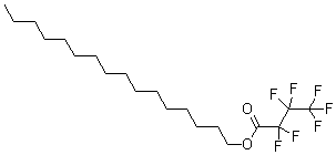 Heptafluorobutyric acid hexadecyl ester molecular structure (CAS 6385-15-5)