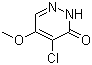 结构式 CAS# 63910-43-0, 4-氯-5-甲氧基哒嗪-3(2H)-酮