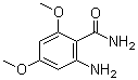 structure of CAS# 63920-73-0, 2-Amino-4,6-dimethoxybenzamide;4,6-Dimethoxyanthranilamide