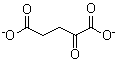 2-氧代戊二酸离子分子结构 (CAS 64-15-3)