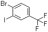 structure of CAS# 640280-28-0, 4-Bromo-3-iodobenzotrifluoride;1-Bromo-2-iodo-4-trifluoromethylbenzene; 1-Iodo-2-bromo-5-(trifluoromethyl)benzene