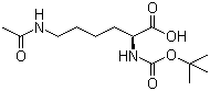 structure of CAS# 6404-26-8, N-Boc-N'-acetyl-L-lysine;Boc-Lys(Ac)-OH