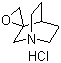 structure of CAS# 64168-68-9, Spiro[1-azabicyclo[2.2.2]octane-3,2'-oxirane] hydrochloride