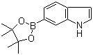structure of CAS# 642494-36-8, Indole-6-boronic acid pinacol ester;6-(4,4,5,5-Tetramethyl-1,3,2-dioxaborolan-2-yl)-1H-indole