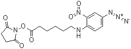 N-Succinimidyl 6-(4-azido-2-nitroanilino)hexanoate molecular structure (CAS 64309-05-3)