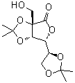 2-C-(Hydroxymethyl)-2,3:5,6-bis-O-(1-methylethylidene)-L-gulonic acid gamma-lactone molecular structure (CAS 64487-91-8)