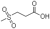 3-(甲磺酰基)丙酸分子结构 (CAS 645-83-0)