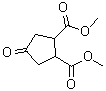 4-Oxo-1,2-cyclopentanedicarboxylic acid dimethyl ester molecular structure (CAS 6453-07-2)