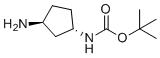 structure of CAS# 645400-44-8, tert-Butyl N-((1S,3S)-3-aminocyclopentyl)carbamate
