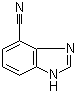 结构式 CAS# 64574-21-6, 1H-苯并咪唑-4-甲腈