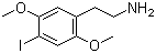 structure of CAS# 64584-32-3, 4-Iodo-2,5-dimethoxyphenethylamine