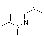 结构式 CAS# 646506-40-3, N,1,5-三甲基-1H-吡唑-3-胺