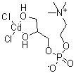 结构式 CAS# 64681-08-9, sn-甘油-3-磷酰胆碱氯化镉加合物