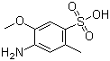 4-Amino-5-methoxy-2-methylbenzensulfonic acid molecular structure (CAS 6471-78-9)