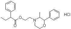 Phenbutrazate hydrochloride molecular structure (CAS 6474-85-7)