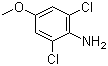 2,6-Dichloro-4-methoxyaniline molecular structure (CAS 6480-66-6)