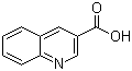 喹啉-3-羧酸分子结构 (CAS 6480-68-8)