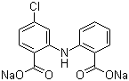 结构式 CAS# 64808-48-6, 氯苯扎利二钠