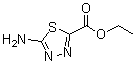 结构式 CAS# 64837-53-2, 5-氨基-[1,3,4]噻二唑-2-羧酸乙酯