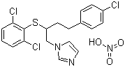 Butoconazole nitrate molecular structure (CAS 64872-77-1)