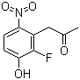 structure of CAS# 649736-31-2, 1-(2-Fluoro-3-hydroxy-6-nitrophenyl)propan-2-one