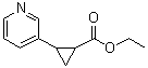 2-(3-Pyridinyl)cyclopropanecarboxylic acid ethyl ester molecular structure (CAS 649766-32-5)