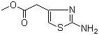 Methyl 2-amino-4-thiazoleacetate molecular structure (CAS 64987-16-2)