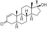 17alpha-甲基异睾酮分子结构 (CAS 65-04-3)