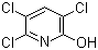 结构式 CAS# 6515-38-4, 3,5,6-三氯吡啶-2-醇