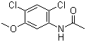 structure of CAS# 65182-98-1, N-(2,4-Dichloro-5-methoxyphenyl)acetamide;4',6'-Dichloro-m-acetanisidide