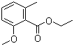结构式 CAS# 6520-83-8, 2-甲氧基-6-甲基苯甲酸乙酯