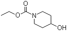 结构式 CAS# 65214-82-6, 4-羟基哌啶-1-甲酸乙酯; N-乙氧羰基-4-羟基哌啶