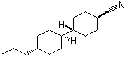 结构式 CAS# 65355-35-3, 4-丙基-4'-氰基-反式-1,1'-联环己烷