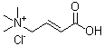 Crotonobetaine hydrochloride molecular structure (CAS 6538-82-5)