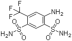 结构式 CAS# 654-62-6, 4-氨基-6-(三氟甲基)苯-1,3-二磺酰胺