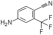 4-Amino-2-(trifluoromethyl)benzonitrile molecular structure (CAS 654-70-6)
