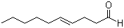 结构式 CAS# 65405-70-1, (E)-4-癸烯醛